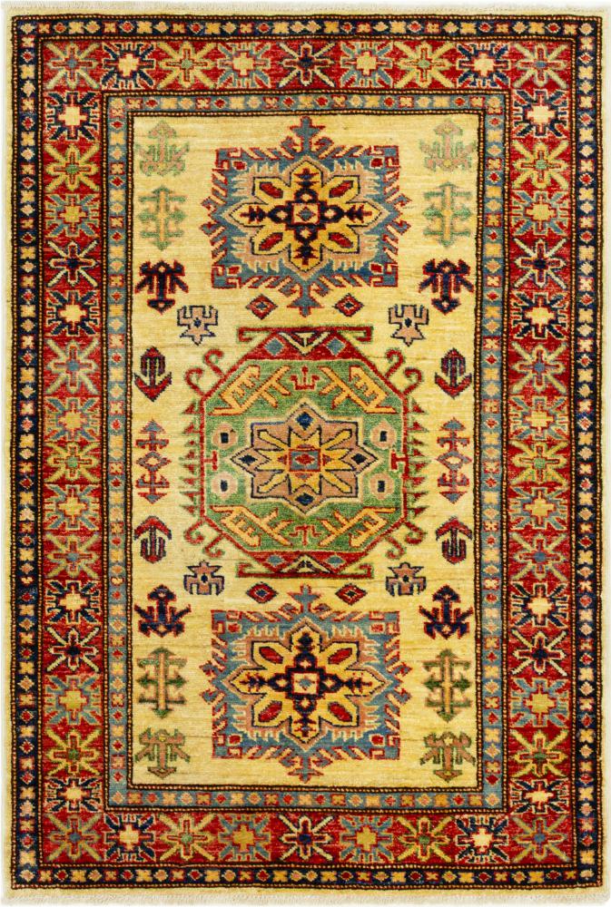 Afghan rug Super Kazak 128x89 128x89, Persian Rug Knotted by hand