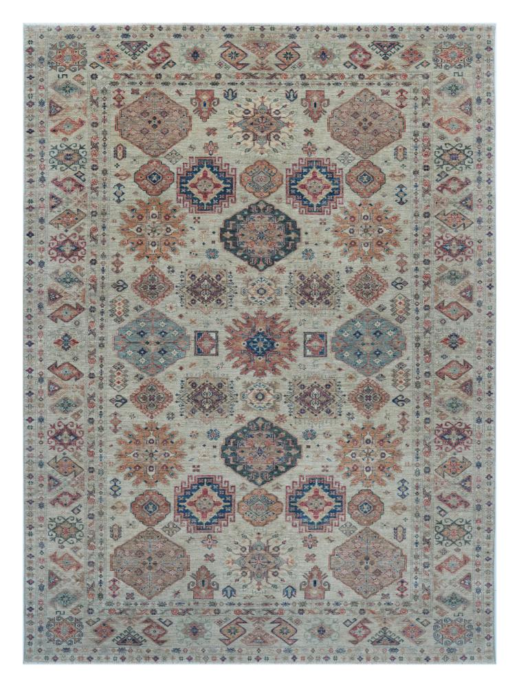 Pakistani rug Kazak 12'2"x8'11" 12'2"x8'11", Persian rug Hand-knotted