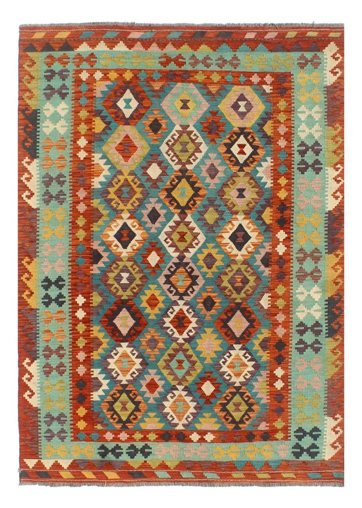 Afghan rug Kilim Afghan 8'5"x5'10" 8'5"x5'10", Persian Rug Woven by hand
