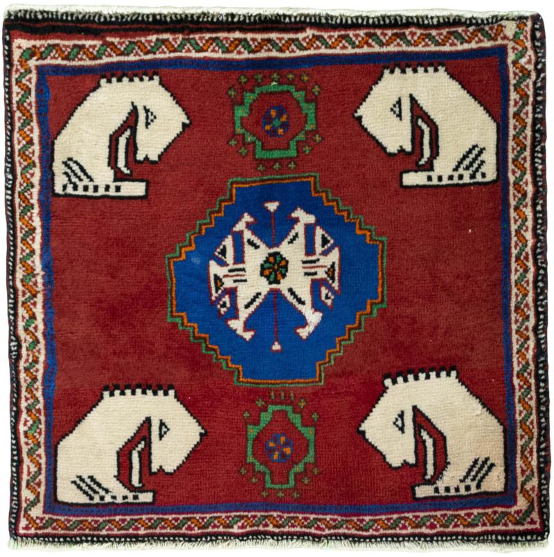 Persian Rug Shiraz 63x65 63x65, Persian Rug Knotted by hand