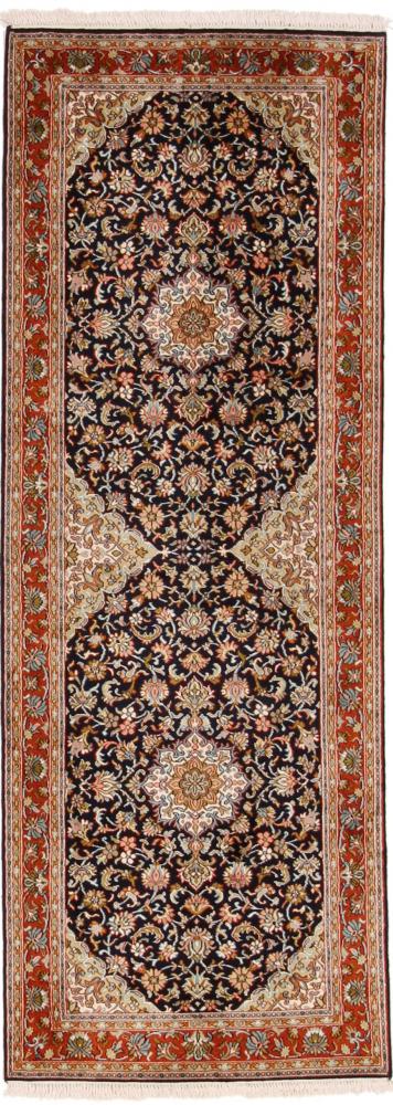 Indo rug Kashmir Silk 210x76 210x76, Persian Rug Knotted by hand