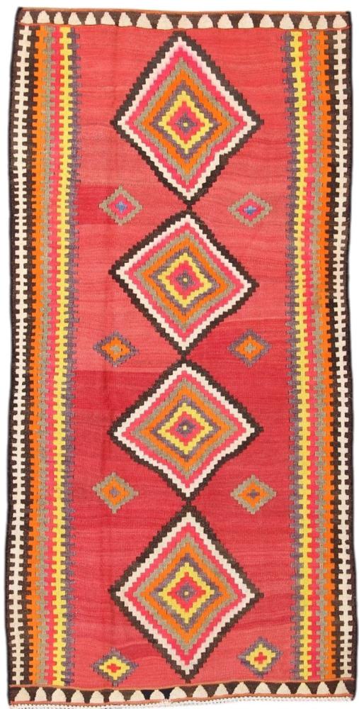 Persian Rug Kilim Fars Antique 264x129 264x129, Persian Rug Woven by hand