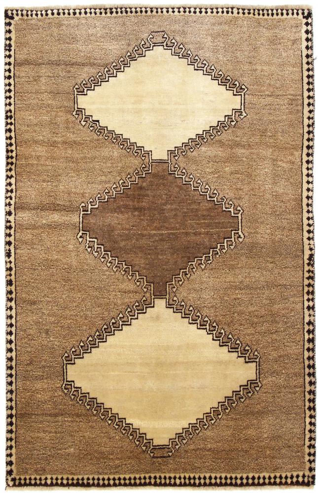 Tapete persa Ghashghai 206x135 206x135, Tapete persa Atado à mão