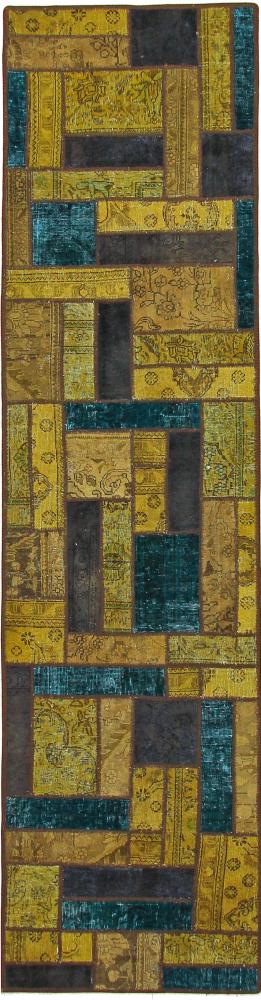 Tappeto persiano Patchwork 303x79 303x79, Tappeto persiano Annodato a mano