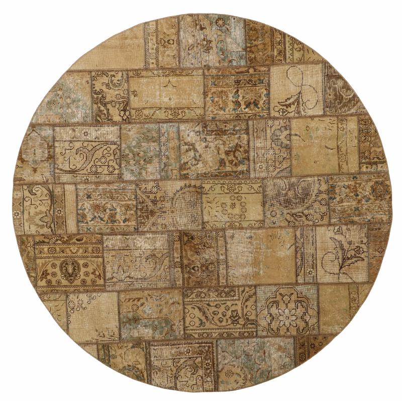 Perserteppich Patchwork 8'2"x8'3" 8'2"x8'3", Perserteppich Handgeknüpft