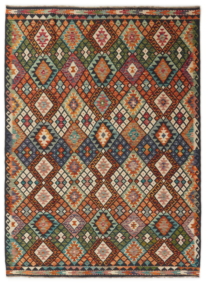 Alfombra afgana Kilim Afghan 291x207 291x207, Alfombra persa Tejido a mano
