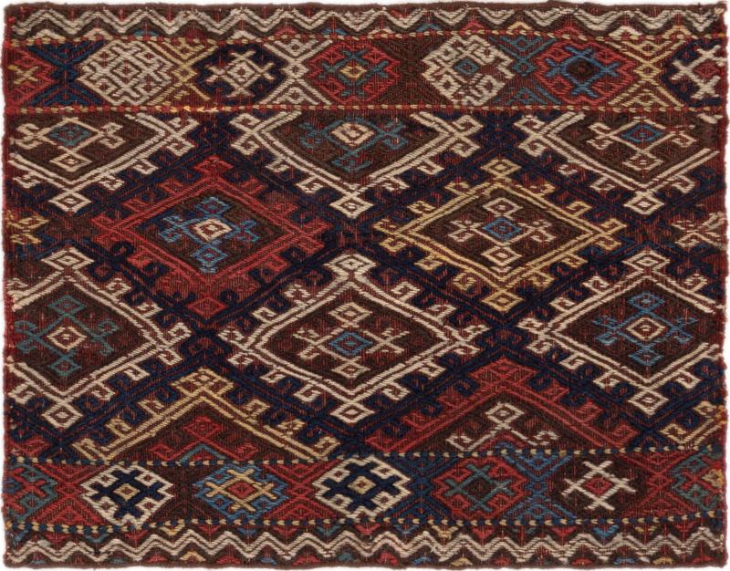 Tapete persa Kilim Fars Shiraz 41x55 41x55, Tapete persa Tecido à mão