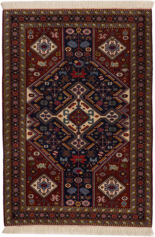 Persian Rug Ghashghai 4'9"x3'4" 4'9"x3'4", Persian Rug Knotted by hand