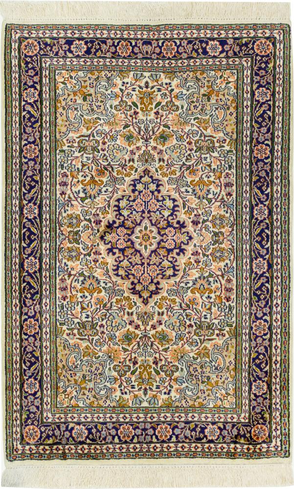 Tapis indien Cachemire Soie 120x78 120x78, Tapis persan Noué à la main