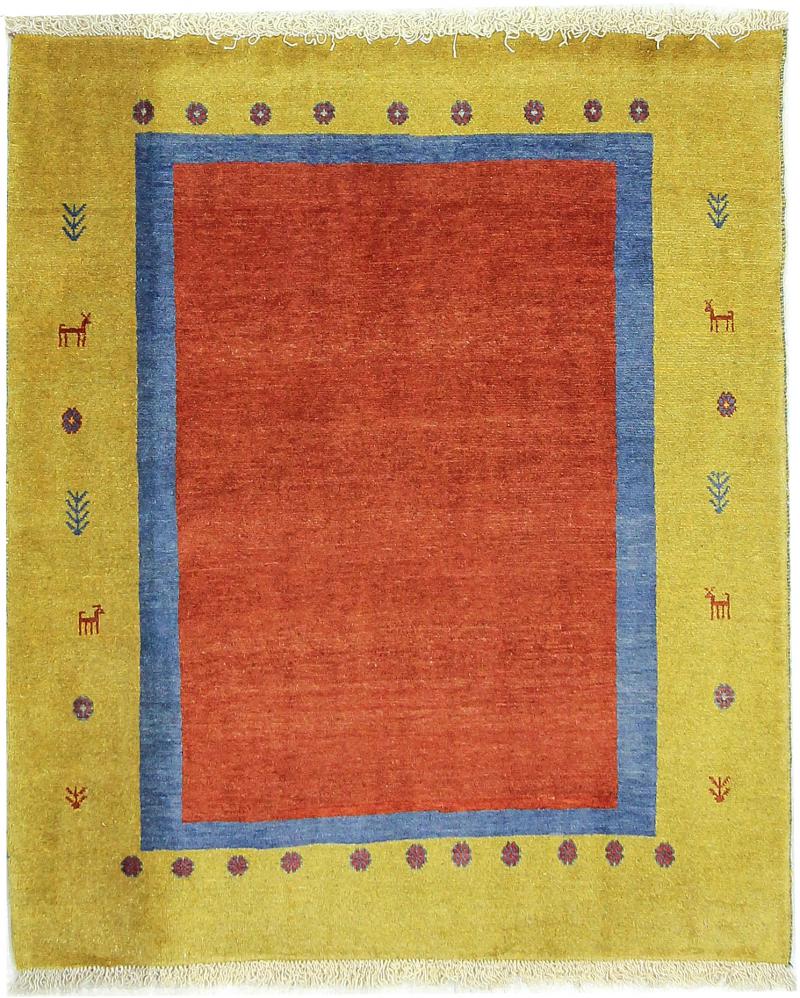 Persian Rug Persian Gabbeh Loribaft 121x99 121x99, Persian Rug Knotted by hand
