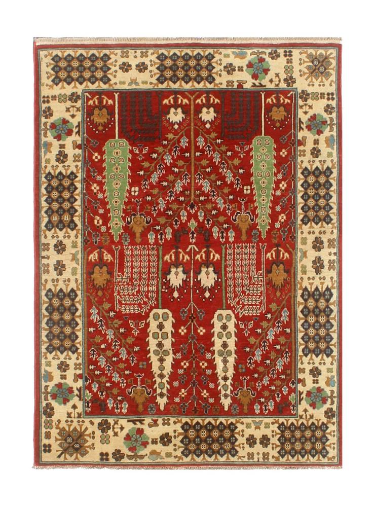 Afghan rug Kazak Ghazni 193x148 193x148, Persian Rug Knotted by hand