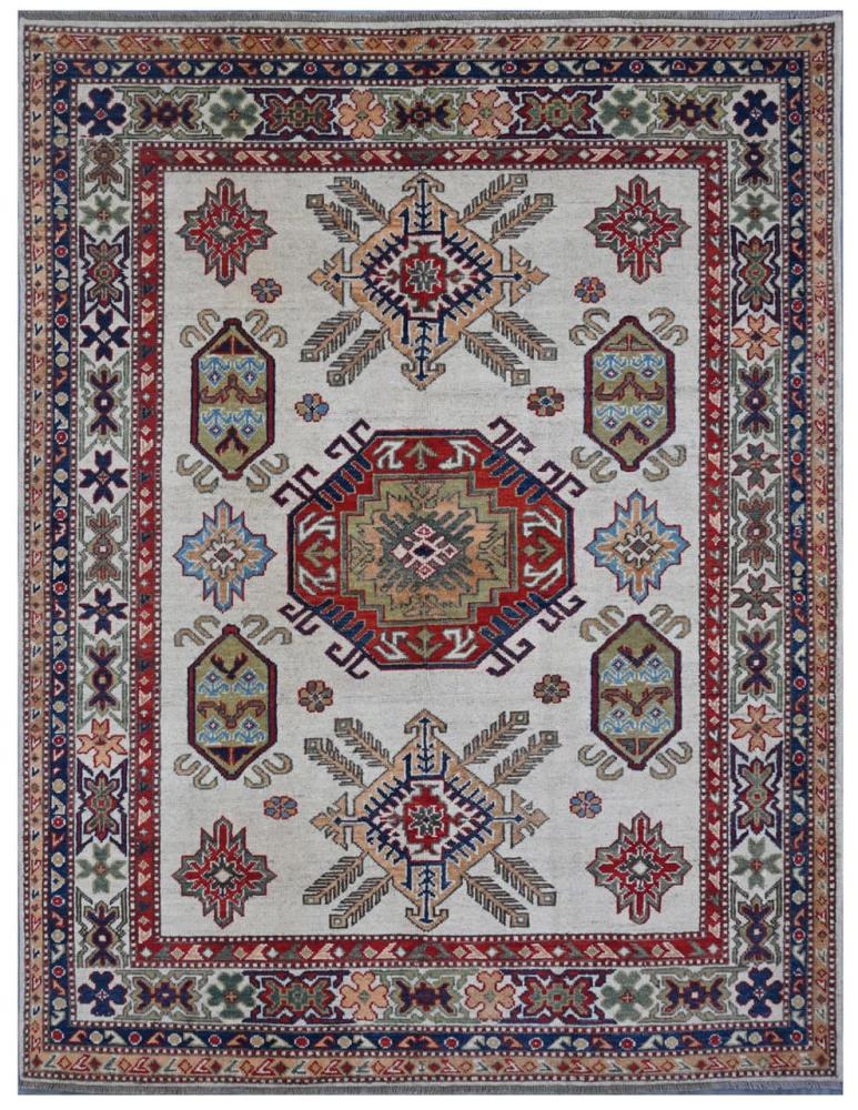 Afghan rug Kazak Darya 195x147 195x147, Persian Rug Knotted by hand