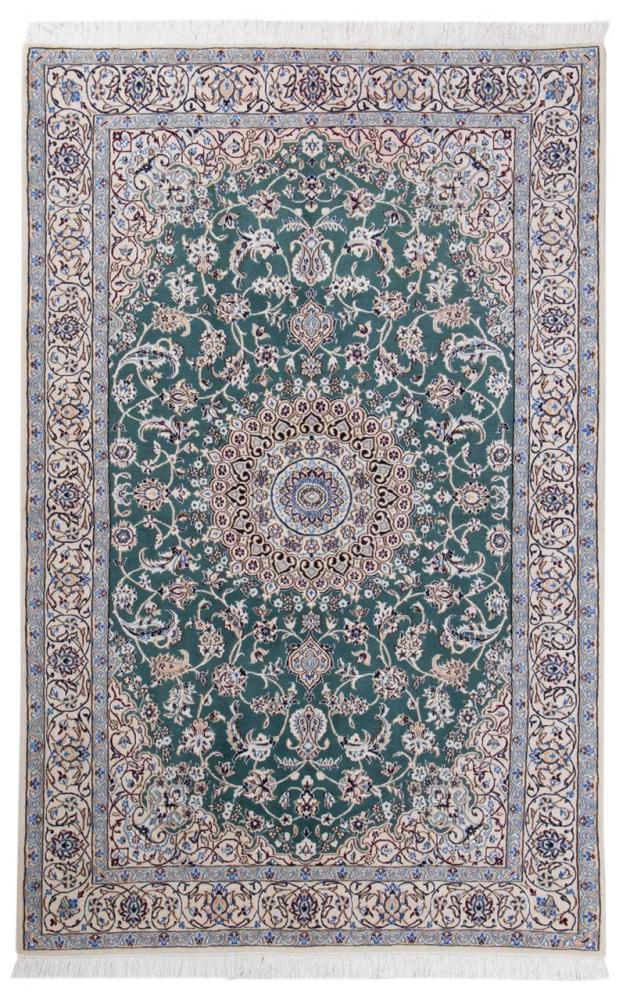 Persialainen matto Nain 9La 205x131 205x131, Persialainen matto Solmittu käsin