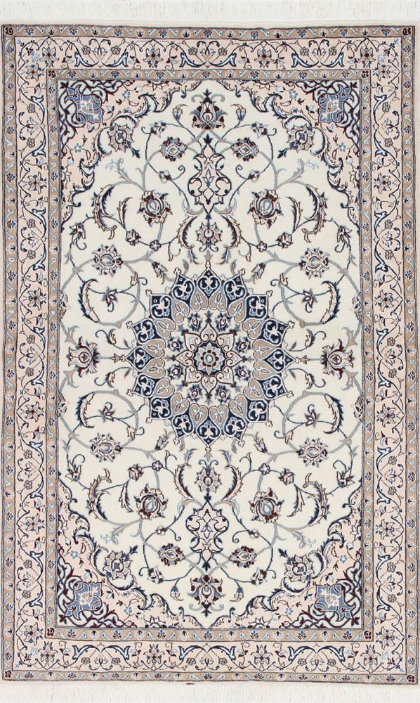 Persialainen matto Nain 9La 203x127 203x127, Persialainen matto Solmittu käsin