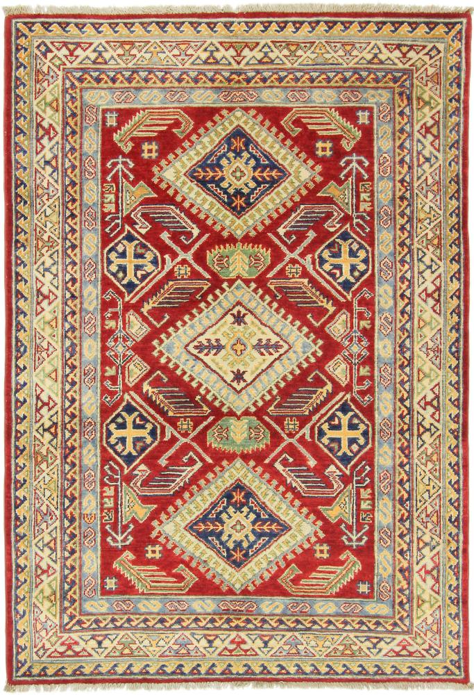 Tapis afghan Kazak 185x126 185x126, Tapis persan Noué à la main