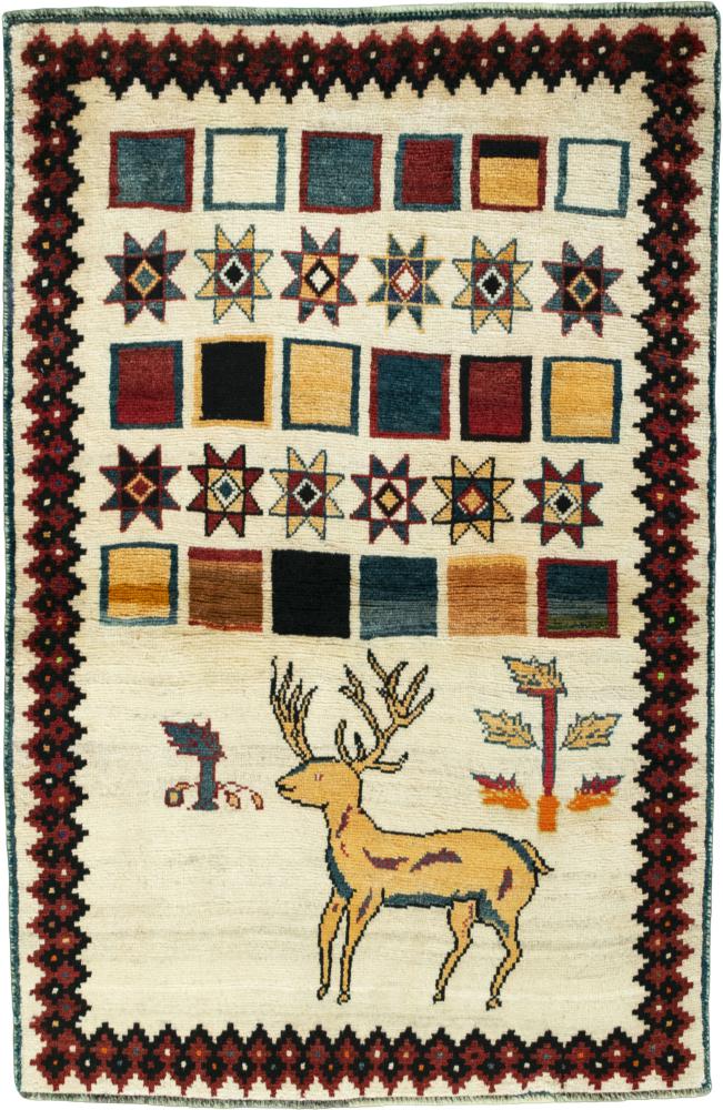 Persian Rug Persian Gabbeh Ghashghai 169x114 169x114, Persian Rug Knotted by hand
