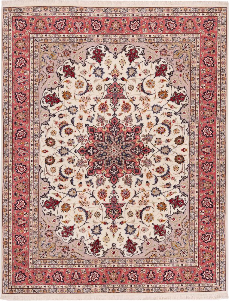 Tappeto persiano Tabriz 50Raj 203x158 203x158, Tappeto persiano Annodato a mano
