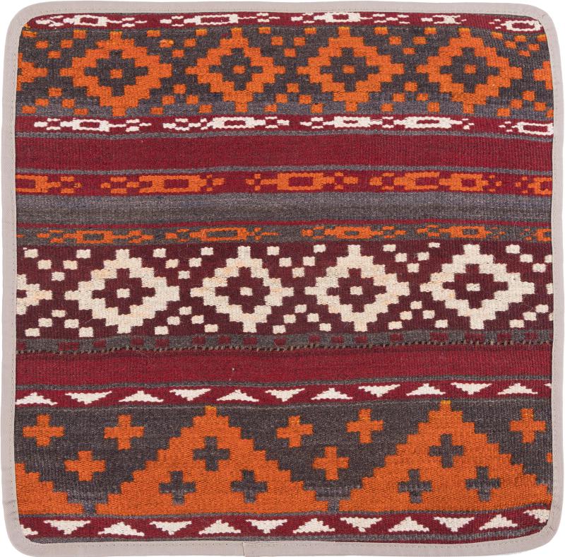 Afghanischer Teppich Kelim Afghan Kissenbezug 1'6"x1'6" 1'6"x1'6", Perserteppich Handgeknüpft
