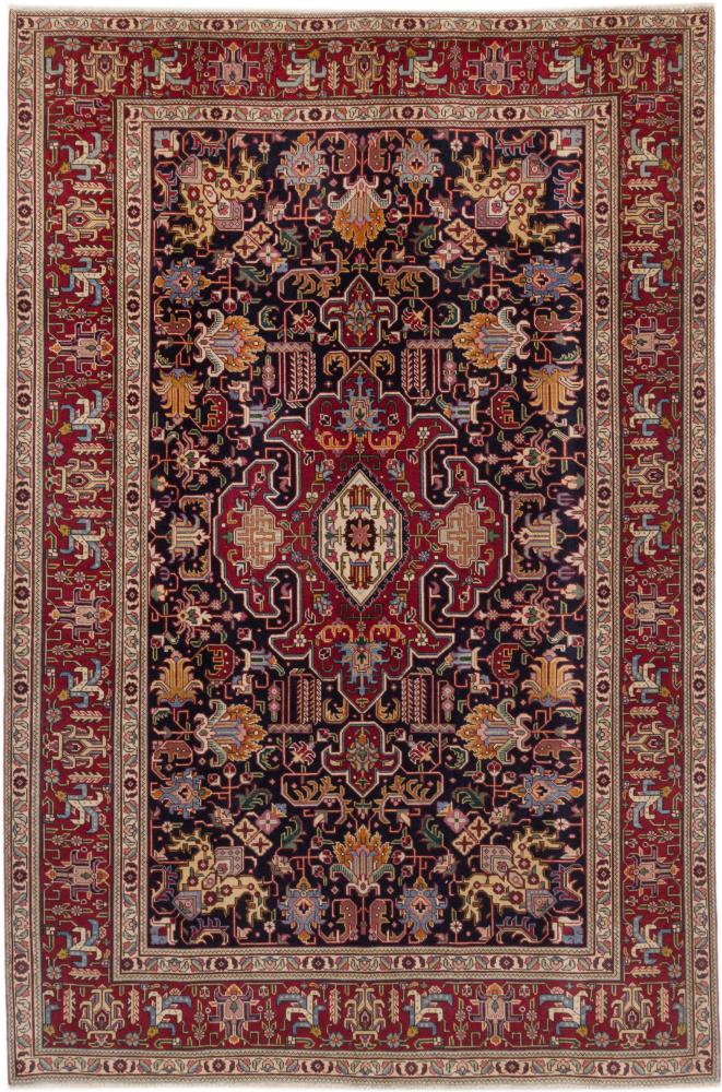 Tapete persa Tabriz Patina 9'9"x6'5" 9'9"x6'5", Tapete persa Atado à mão