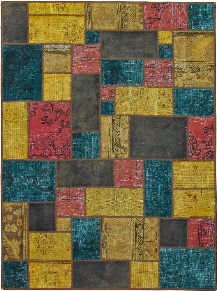 Perzsa szőnyeg Patchwork 204x150 204x150, Perzsa szőnyeg Kézzel csomózva