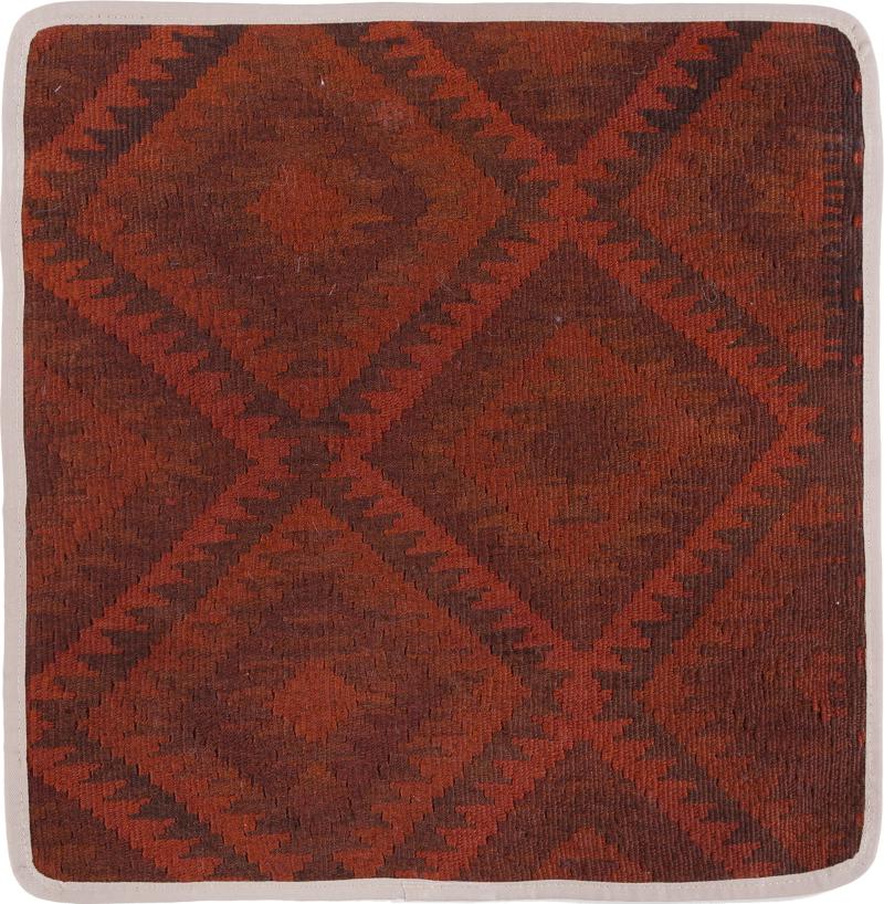 Afghan rug Kilim Afghan Cushion Cover 45x45 45x45, Persian Rug Knotted by hand
