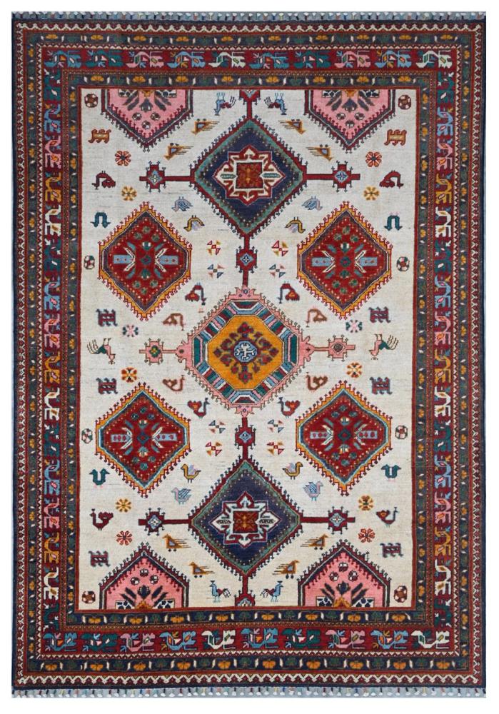 Afghaans tapijt Kazak Darya 242x166 242x166, Perzisch tapijt Handgeknoopte