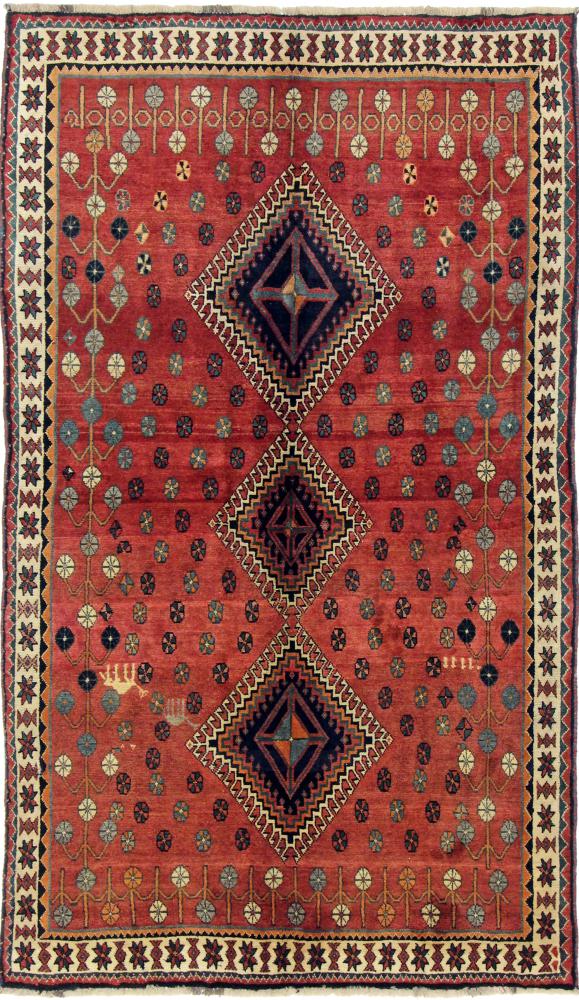 Tapete persa Ghashghai 242x140 242x140, Tapete persa Atado à mão