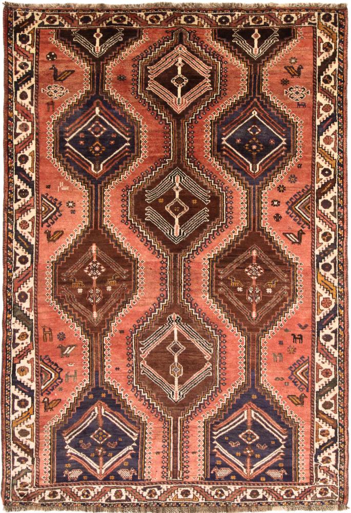 Tapete persa Shiraz 247x168 247x168, Tapete persa Atado à mão