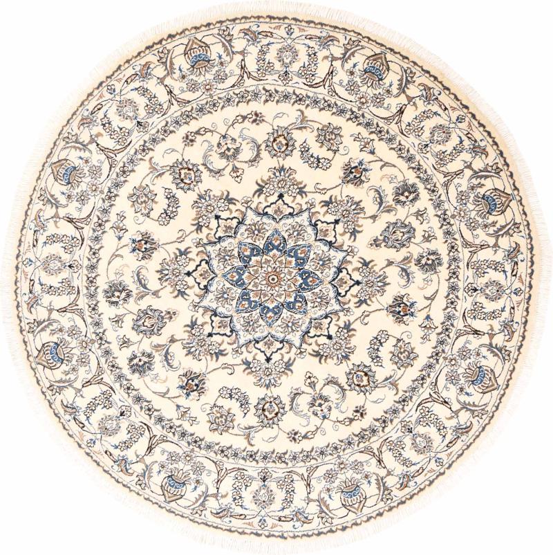 Tappeto persiano Nain 199x199 199x199, Tappeto persiano Annodato a mano