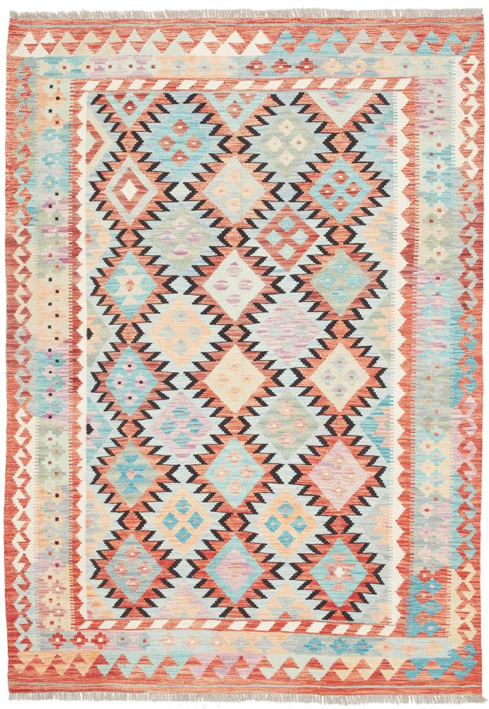Afghansk matta Kilim Afghan 200x142 200x142, Persisk matta Handvävd