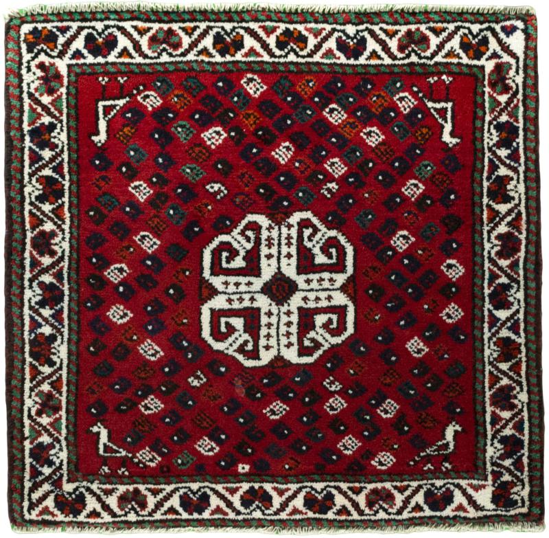 Perzisch tapijt Shiraz 69x71 69x71, Perzisch tapijt Handgeknoopte