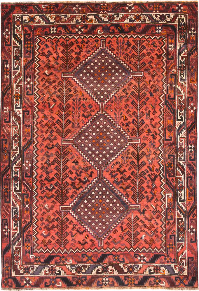 Tapete persa Shiraz 264x182 264x182, Tapete persa Atado à mão