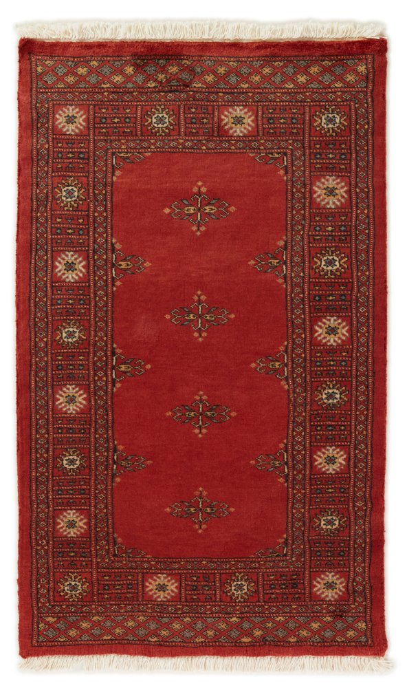 Pakistansk tæppe Pakistan Buchara 2ply 128x75 128x75, Persisk tæppe Håndknyttet