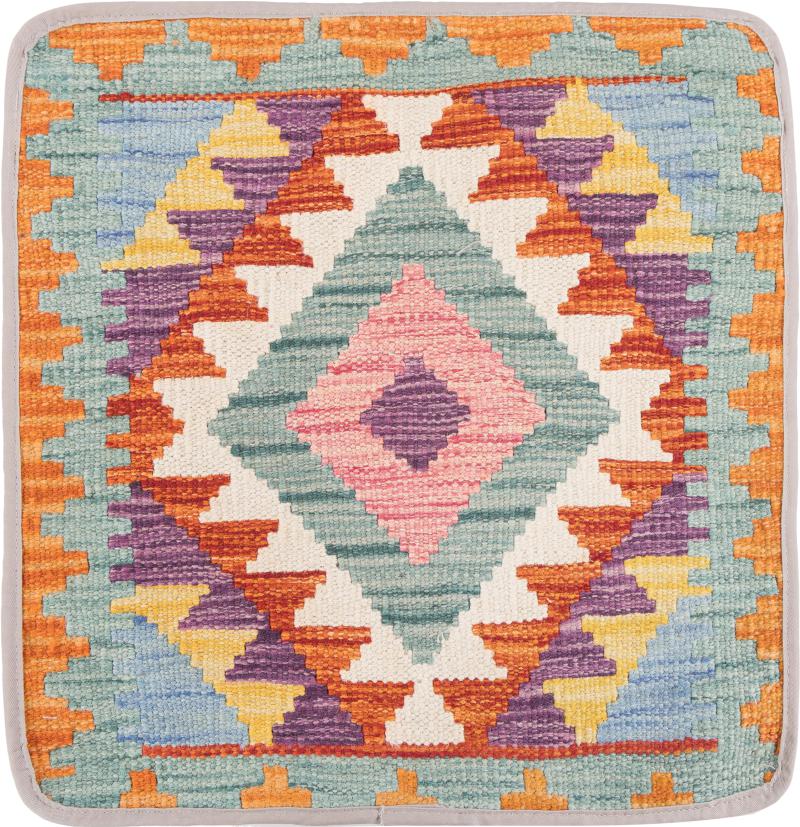 Alfombra afgana Kilim Afghan Funda de Cojín 45x45 45x45, Alfombra persa Anudado a mano