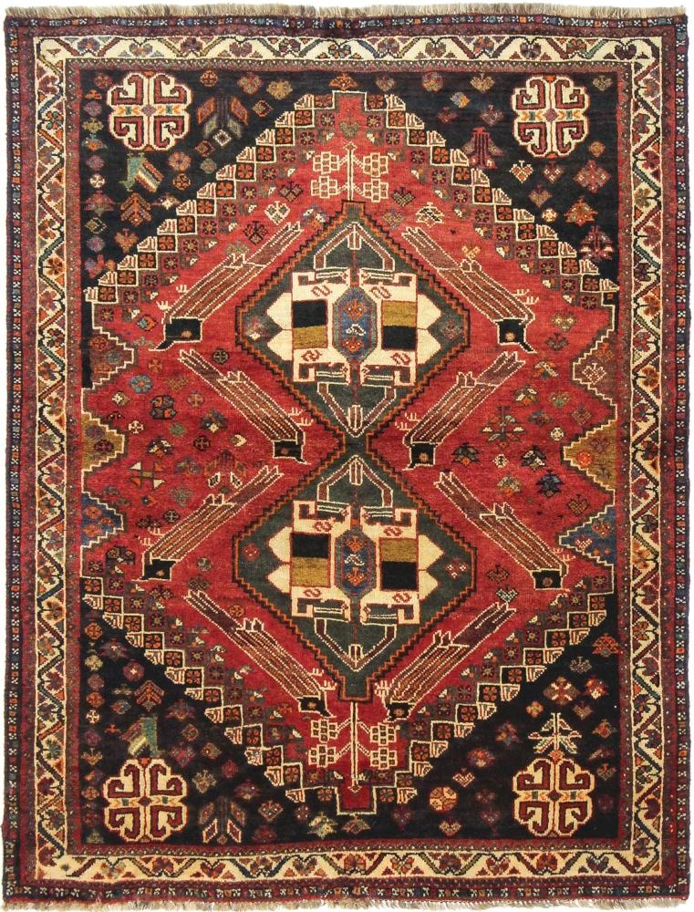 Tapete persa Ghashghai 159x121 159x121, Tapete persa Atado à mão