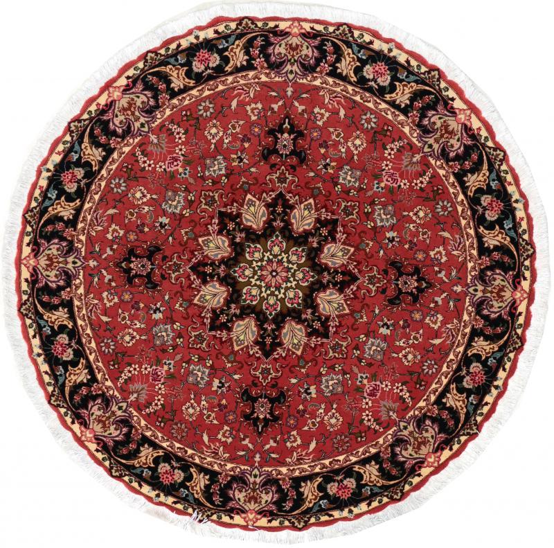 Tapete persa Tabriz 50Raj 149x149 149x149, Tapete persa Atado à mão