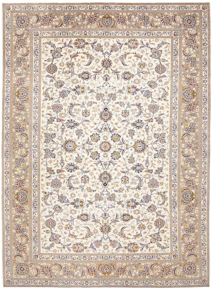 Persian Rug Keshan 12'7"x9'2" 12'7"x9'2", Persian Rug Knotted by hand