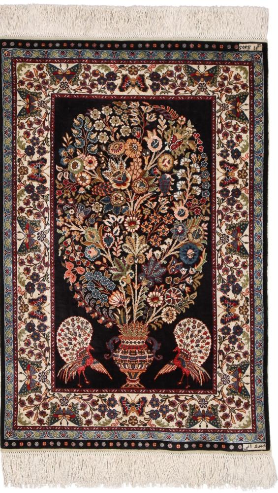  Hereke Silk 91x62 91x62, Persian rug Hand-knotted