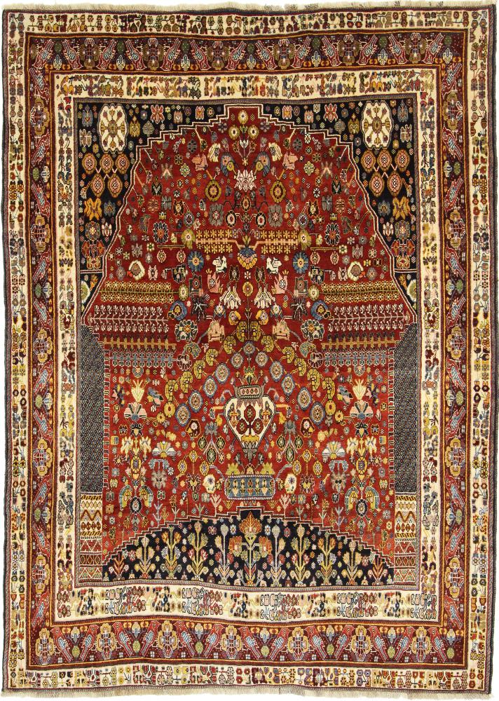 Tapete persa Ghashghai 288x206 288x206, Tapete persa Atado à mão