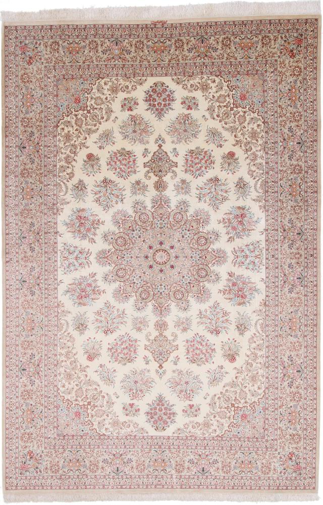 Persian Rug Qum Silk Signed 295x200 295x200, Persian Rug Knotted by hand