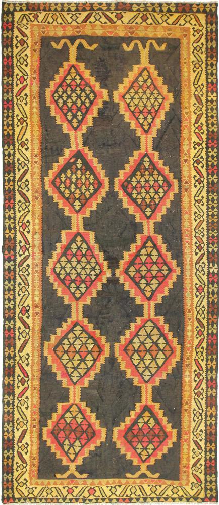 Tapete persa Kilim Fars Azerbaijan Antigo 410x172 410x172, Tapete persa Tecido à mão