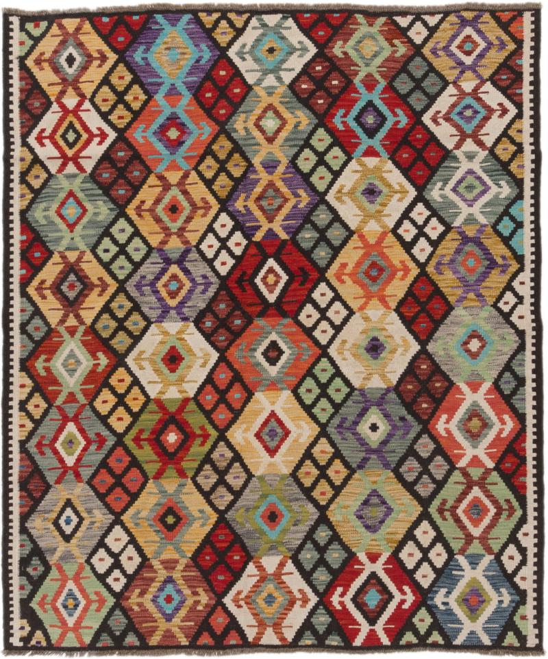 Tapete afegão Kilim Afegão Heritage 196x163 196x163, Tapete persa Tecido à mão