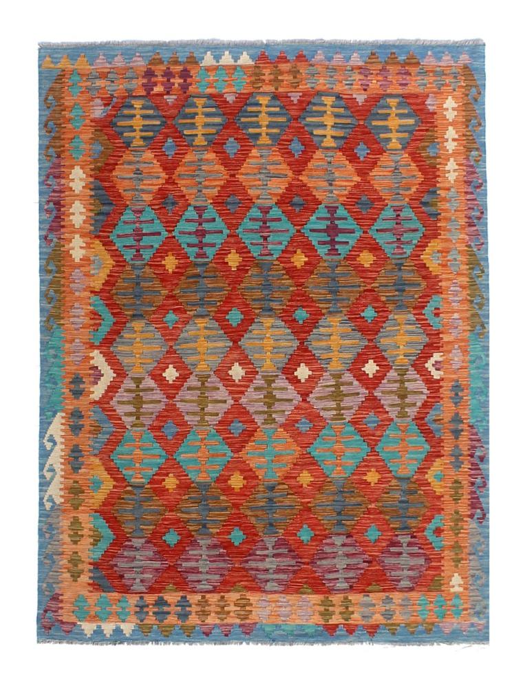 Afghan rug Kilim Afghan 7'9"x5'10" 7'9"x5'10", Persian Rug Woven by hand