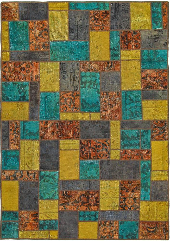 Tapete persa Patchwork 241x169 241x169, Tapete persa Atado à mão