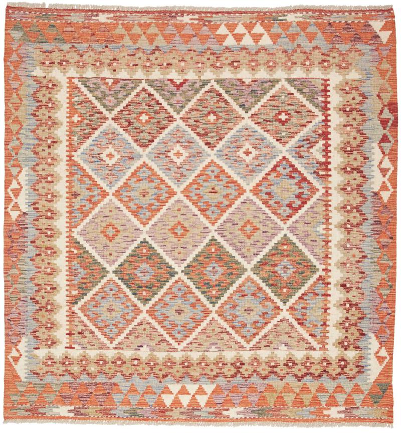 Αφγανικό χαλί Κιλίμ Afghan 161x154 161x154, Περσικό χαλί Οι κόμποι έγιναν με το χέρι