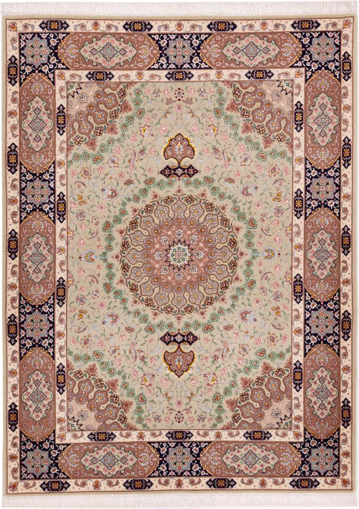 Covor persan Tabriz 60Raj Urzeală de Mătase 199x147 199x147, Covor persan Lucrate de mână