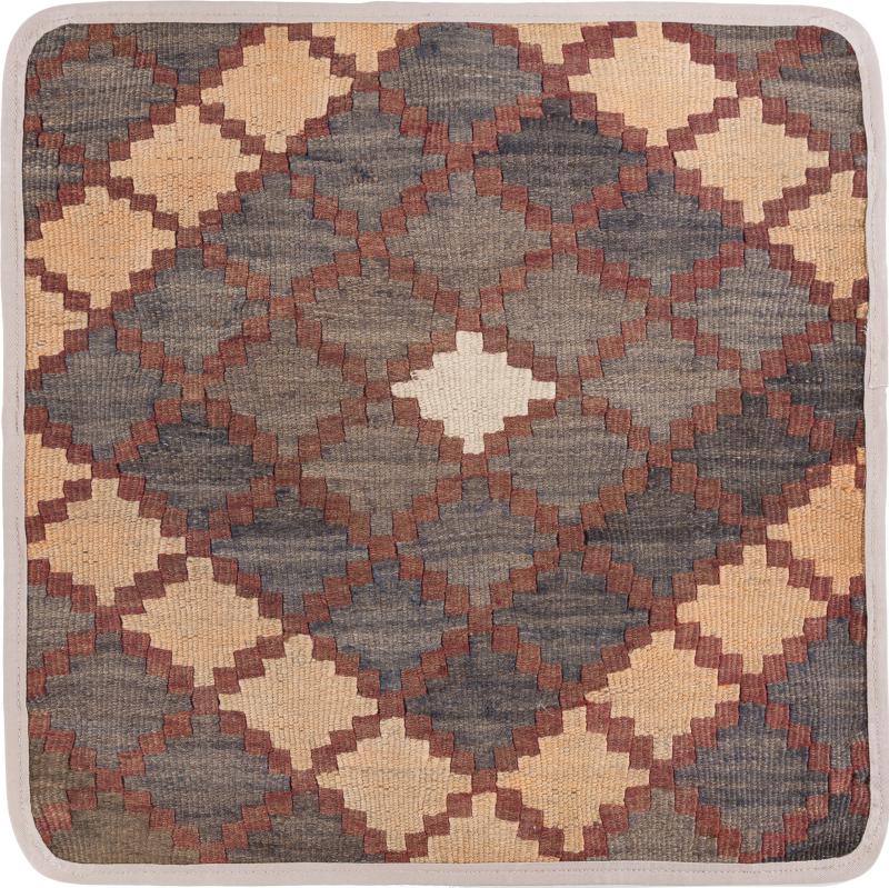 Afghan rug Kilim Afghan Cushion Cover 45x45 45x45, Persian Rug Knotted by hand