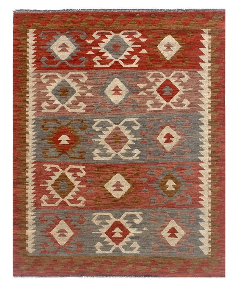 Afghan rug Kilim Afghan Heritage 6'7"x4'11" 6'7"x4'11", Persian Rug Woven by hand