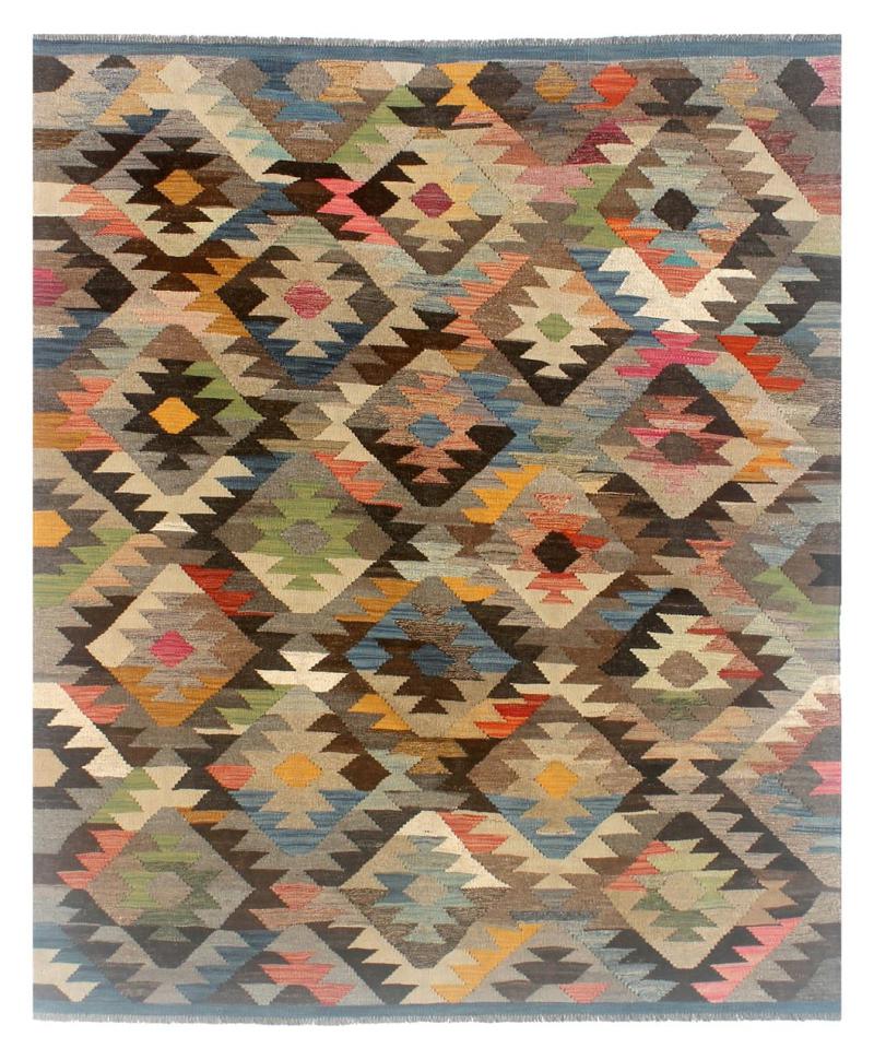 Afghan rug Kilim Afghan Heritage 6'9"x5'1" 6'9"x5'1", Persian Rug Woven by hand