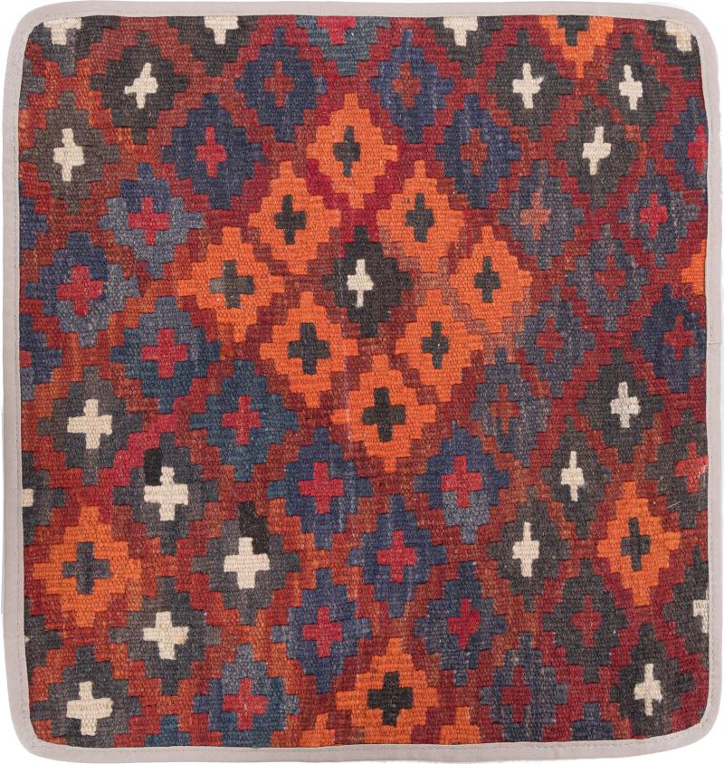 Afghanska mattan Kilim Afghan Kuddfodral 45x45 45x45, Persisk matta Knuten för hand